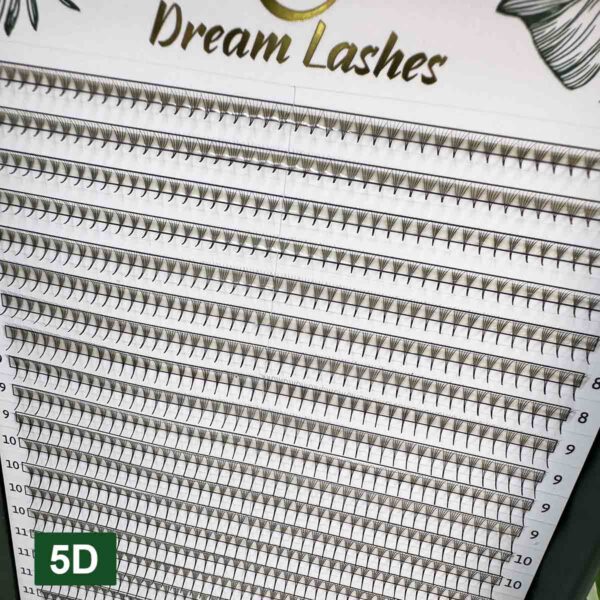 Dreamlashes Prémium fekete Promade műszempilla 5D fanok